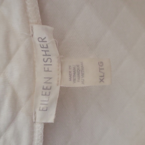 Eileen Fisher boat neck quilted top - Picture 2 of 6